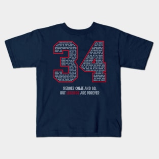 Olajuwon Basketball Legends The Dream Houston 34 Kids T-Shirt